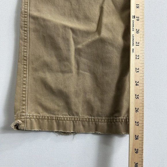 VINTAGE Abercrombie & Fitch Pants Men 30x28 Brown Drawstring Loose Heavy 90s - Picture 10 of 12